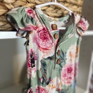 Posh Peanut Floral Romper